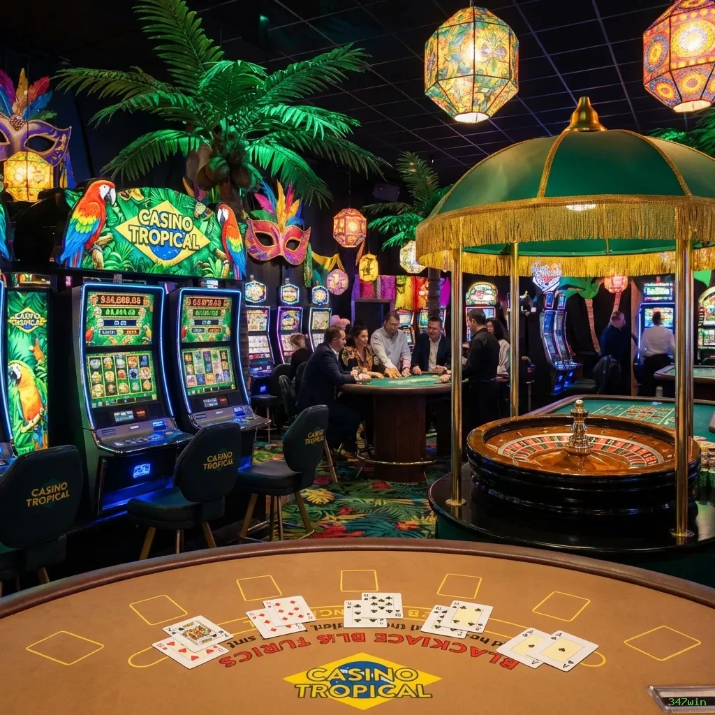 Cassino ao vivo da 347win com dealers reais
